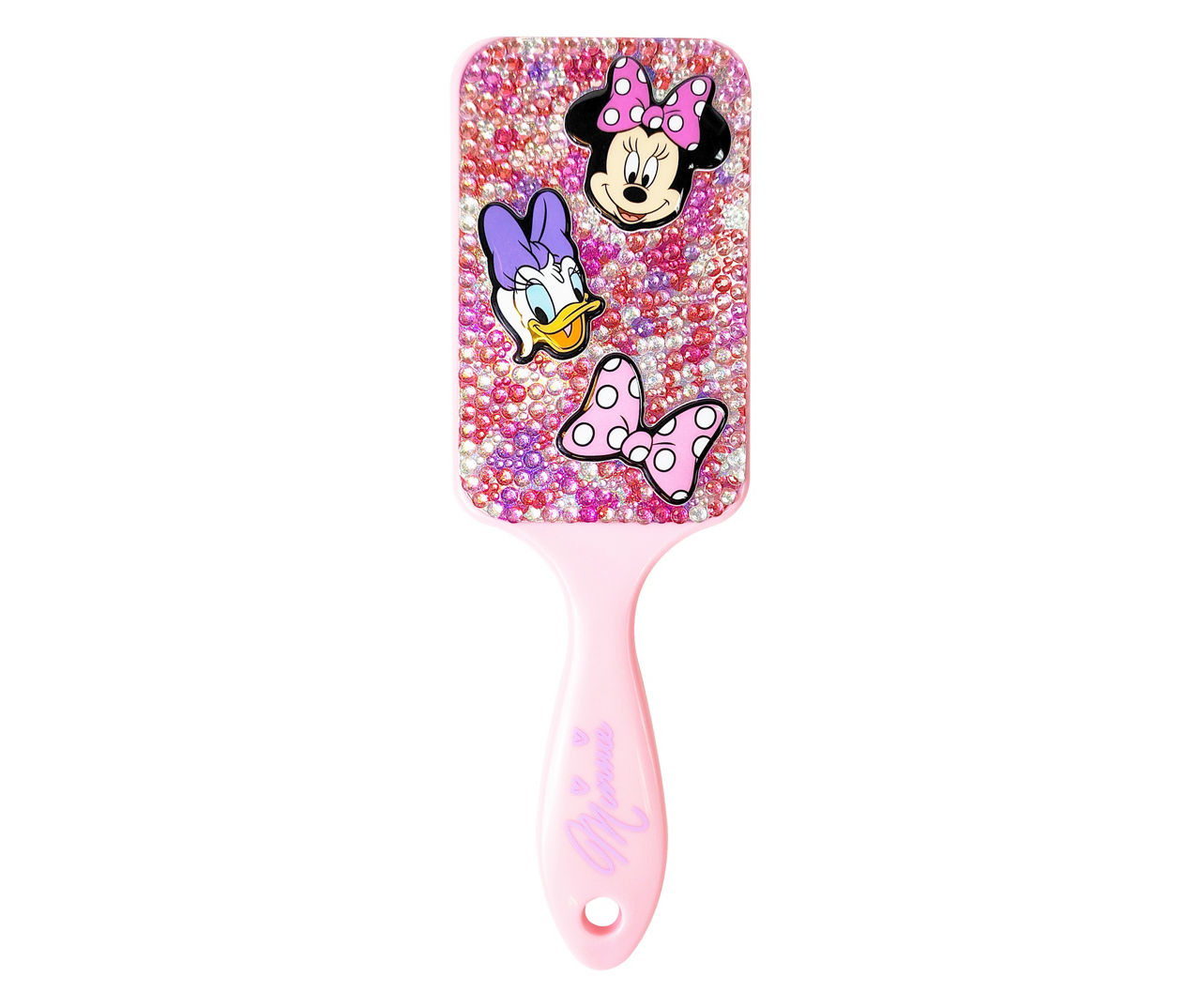 Pink Minnie & Daisy Rhinestone Hair Brush