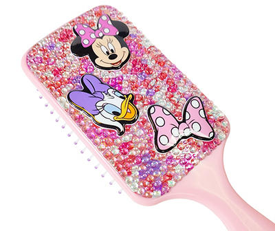 Pink Minnie & Daisy Rhinestone Hair Brush