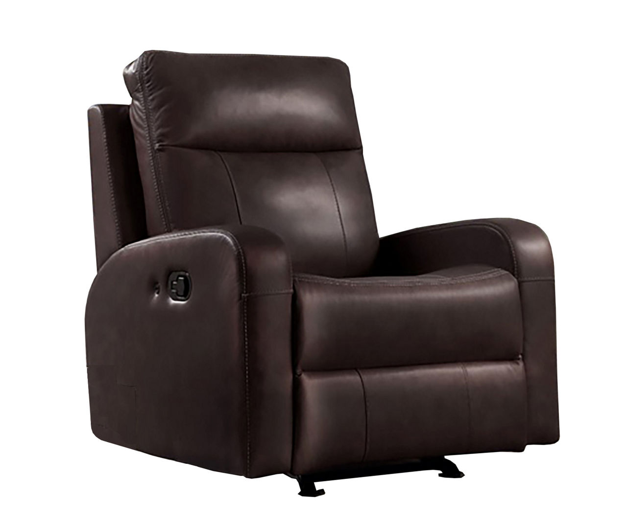 Milton Greens Stars, INC. Brown Leather Match Glider Recliner Big Lots