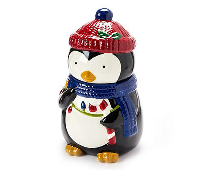 Penguin Ceramic Cookie Jar
