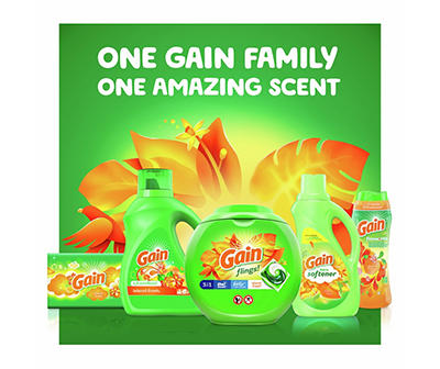 Gain + Aroma Boost Liquid Laundry Detergent, Island Fresh Scent, 61 Loads, 88 oz, HE Compatible