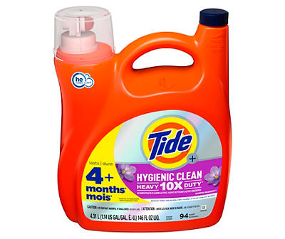 Spring Meadow Hygienic Clean Heavy 10x Duty Liquid Laundry Detergent, 146 Oz.