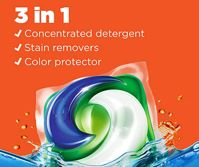 PODS 3in1 Liquid Laundry Detergent Pacs, 76-Count