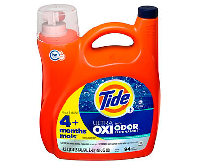 Ultra Oxi With Odor Eliminators Liquid Laundry Detergent, 146 Oz.