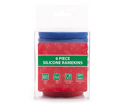 Multicolor Silicone Ramekins, 6-Pack