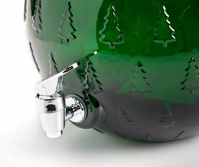 Green Tree Ornament 1.5-Gallon Beverage Dispenser