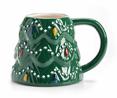 Christmas Tree Ceramic Mug, 12 Oz.