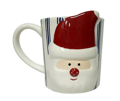 Stripe Santa Ceramic Mug, 16 Oz.