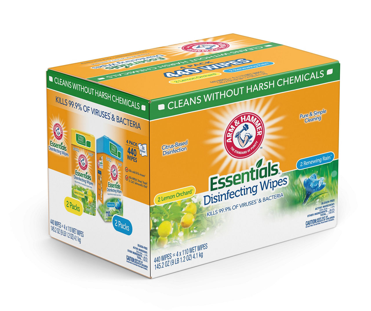 Enspire EAD1012 Resealable 10 x 12 Degreaser Wipes, 24-ct Soft