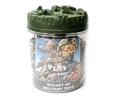 Military 100-Piece Bucket Play Set