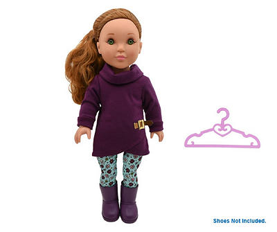 Imagine Us Purple Sweater Dress Doll Outfit & Accessory Set