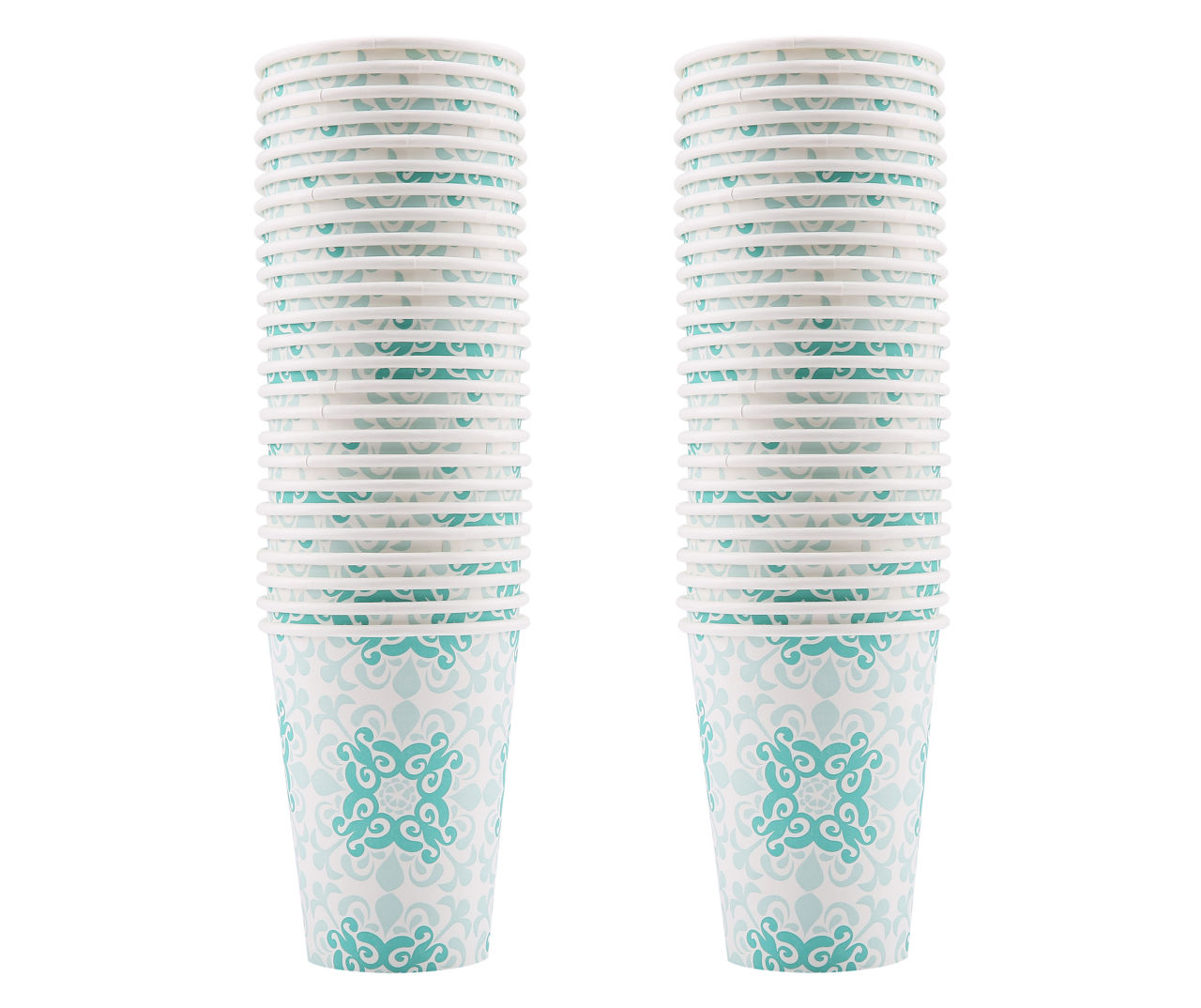 Glad Aqua Victorian 12 Oz. Paper Cups, 50-Pack | Big Lots