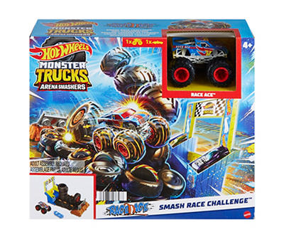 Monster Trucks Arena Smashers Race Ace Smash Race Challenge Play Set