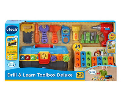 Drill & Learn Toolbox Deluxe 34-Piece Play Set