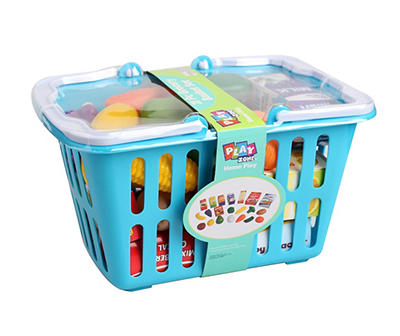 Home Play 21-Piece Grocery Basket Toy Set
