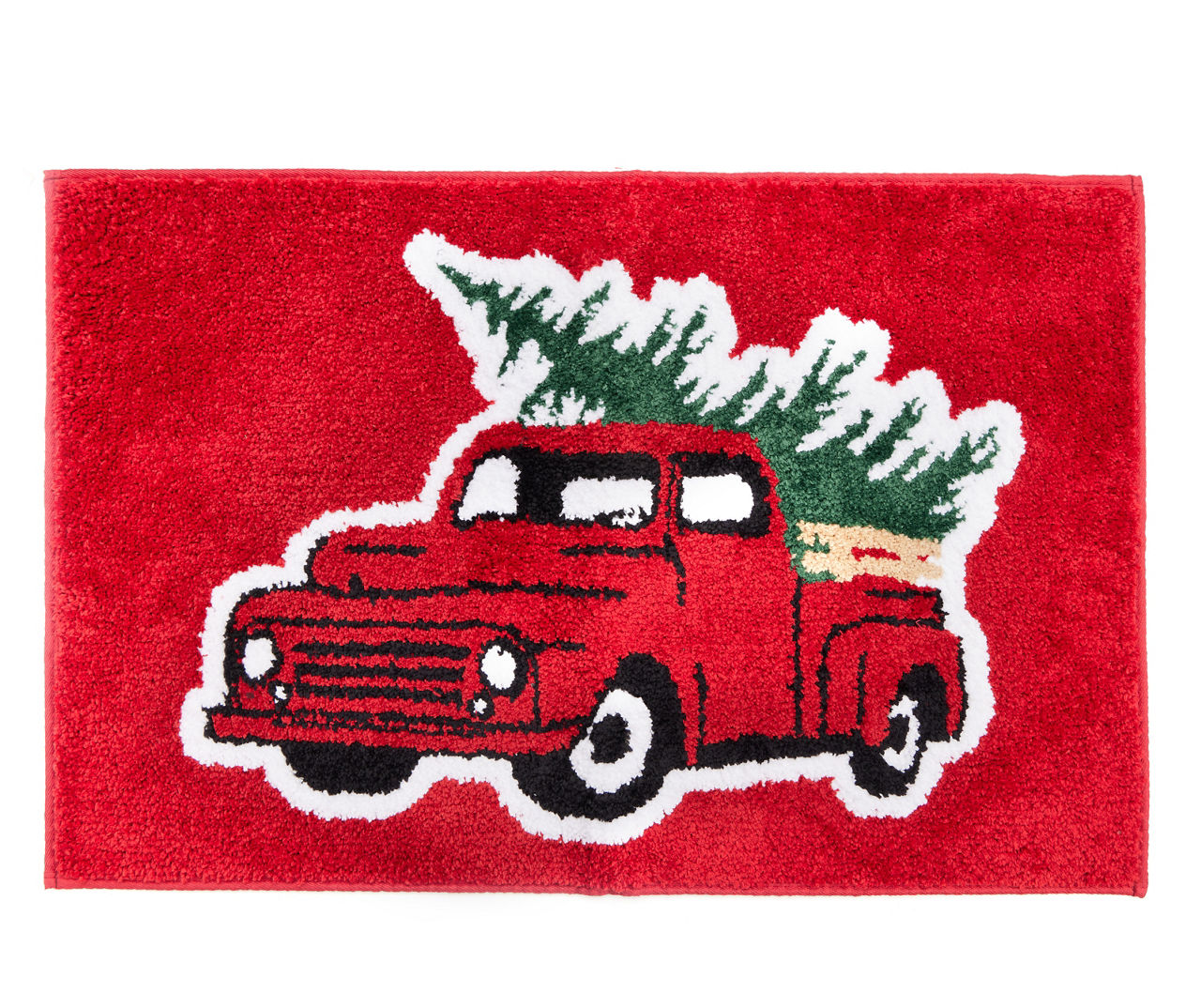 Santa's Red Truck Bath Rug Big Lots