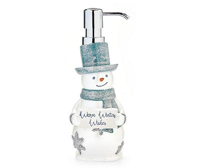 Frosted Forest White Snowman Lotion Pump