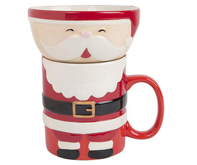 Santa Stoneware Mug & Bowl Set