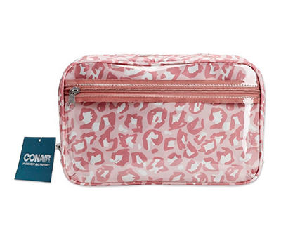 Pink Leopard Cosmetic Bag