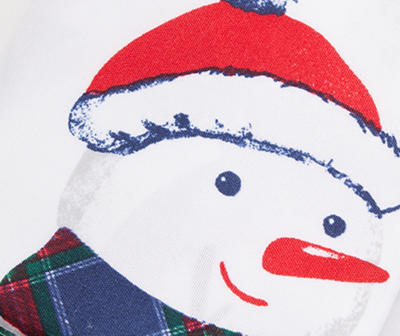 Santa's Workshop White Snowman 13-Piece Shower Curtain Set