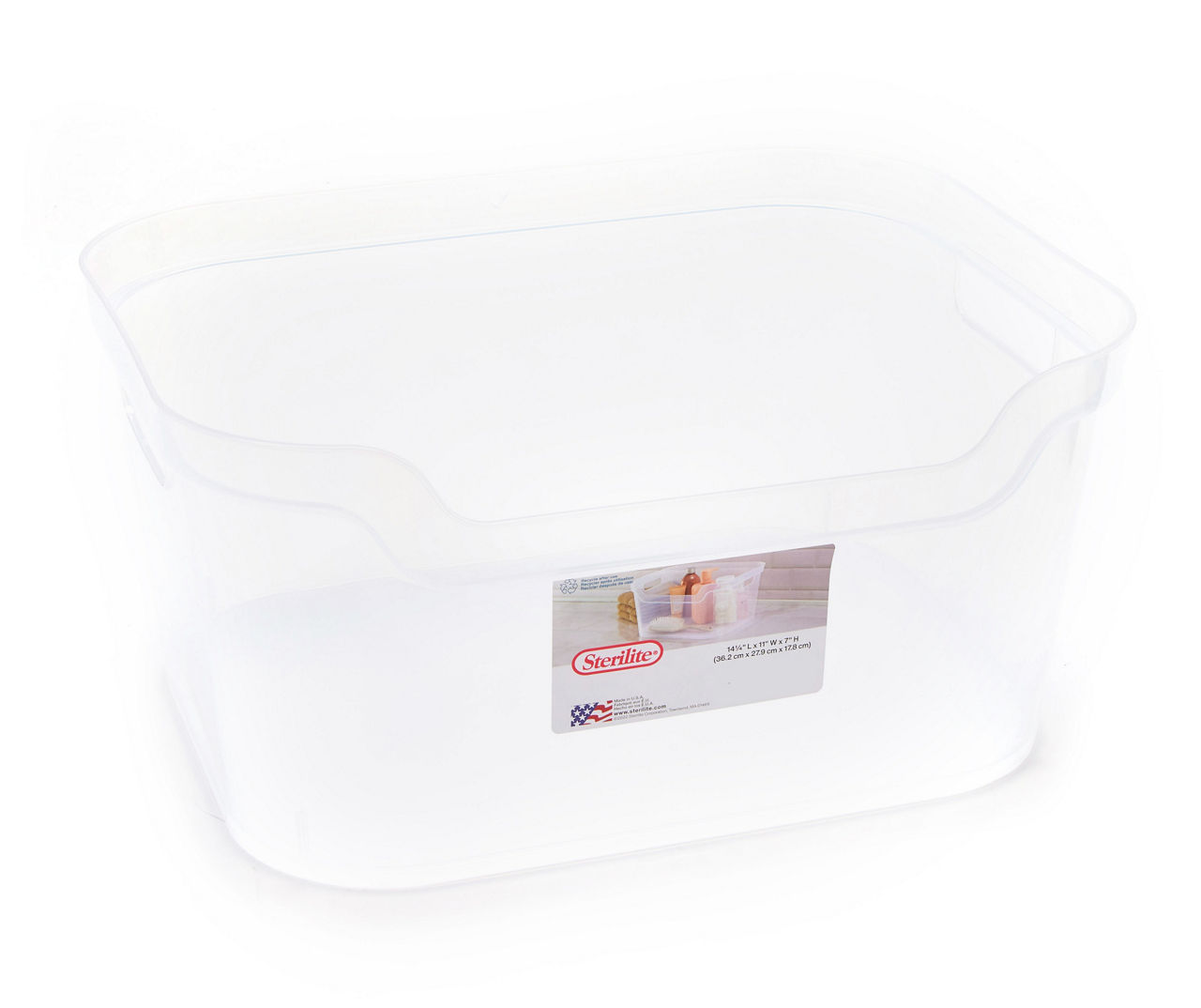 Sterilite 64 Qt Clear Plastic Stackable Storage Bin w/ White Latch Lid, 30  Pack, 1 Piece - Baker's
