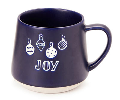 "Joy" Blue Ornaments Mug, 19 Oz.