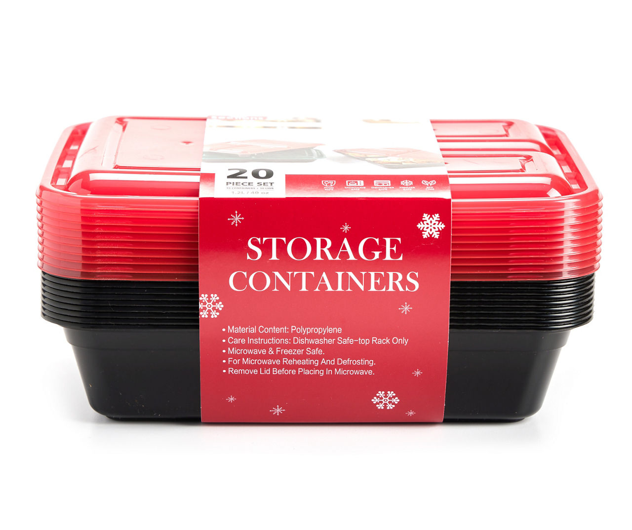Mind Reader 42-Piece Plastic Meal Prep Food Storage Set STANSET5-RED - The  Home Depot