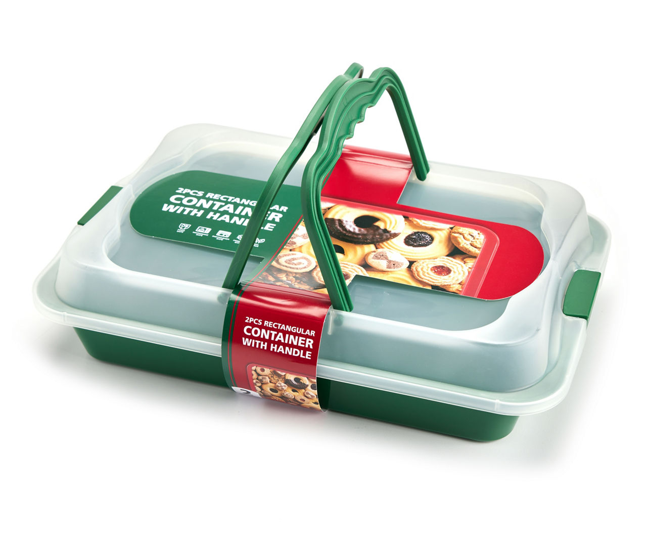 Rectangular Meal Prep Container With Handles