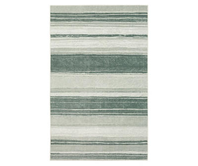 Rainbow Gray Stripe Accent Rug, (34" x 20")