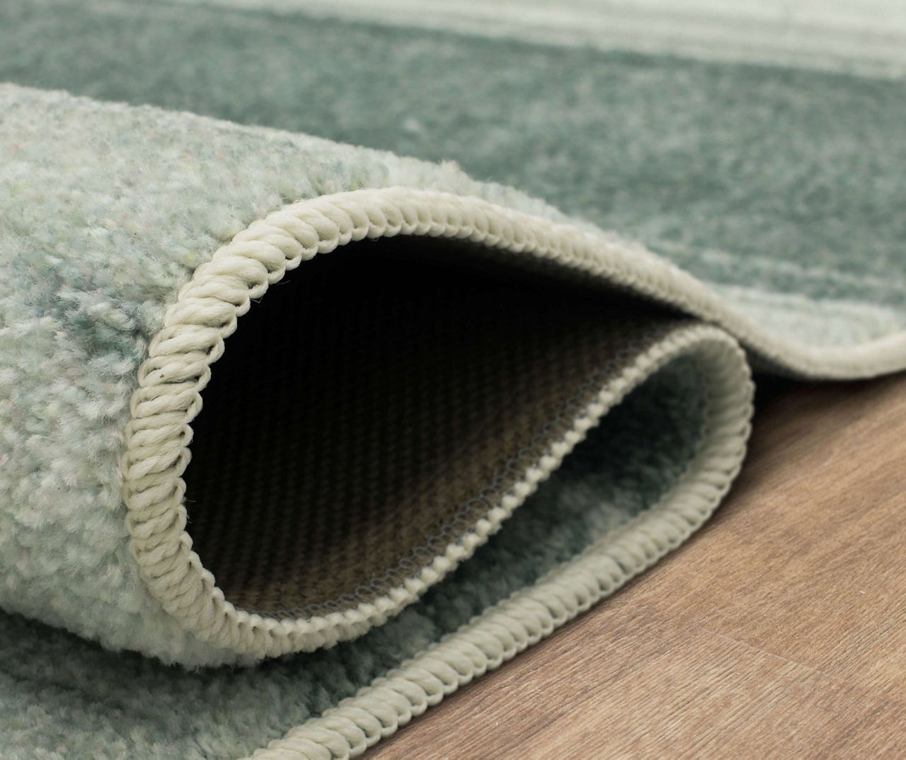 Rainbow Gray Stripe Accent Rug, (34" x 20")
