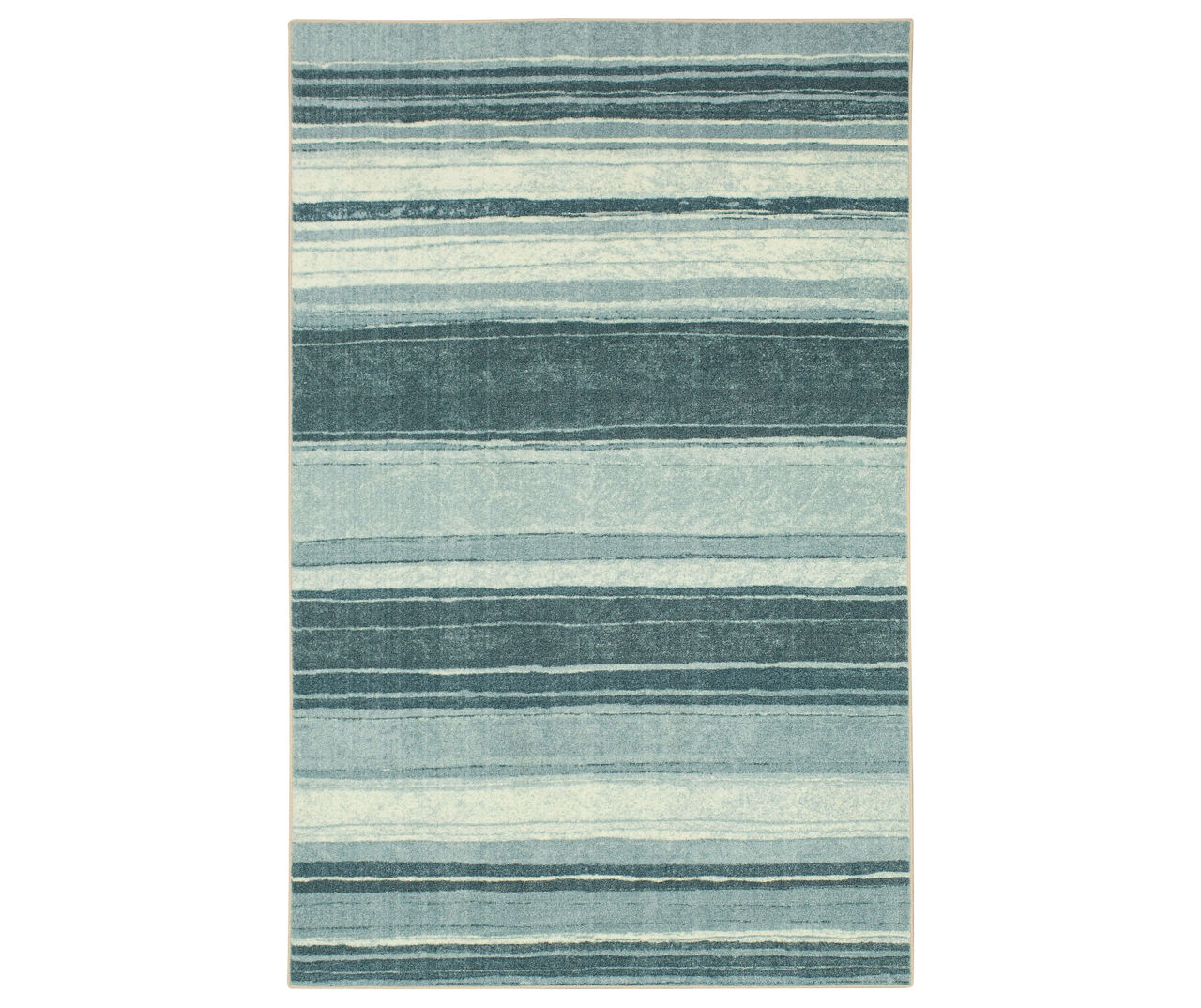 Mohawk Rainbow Blue Stripe Area Rug, (5' x 8') Big Lots