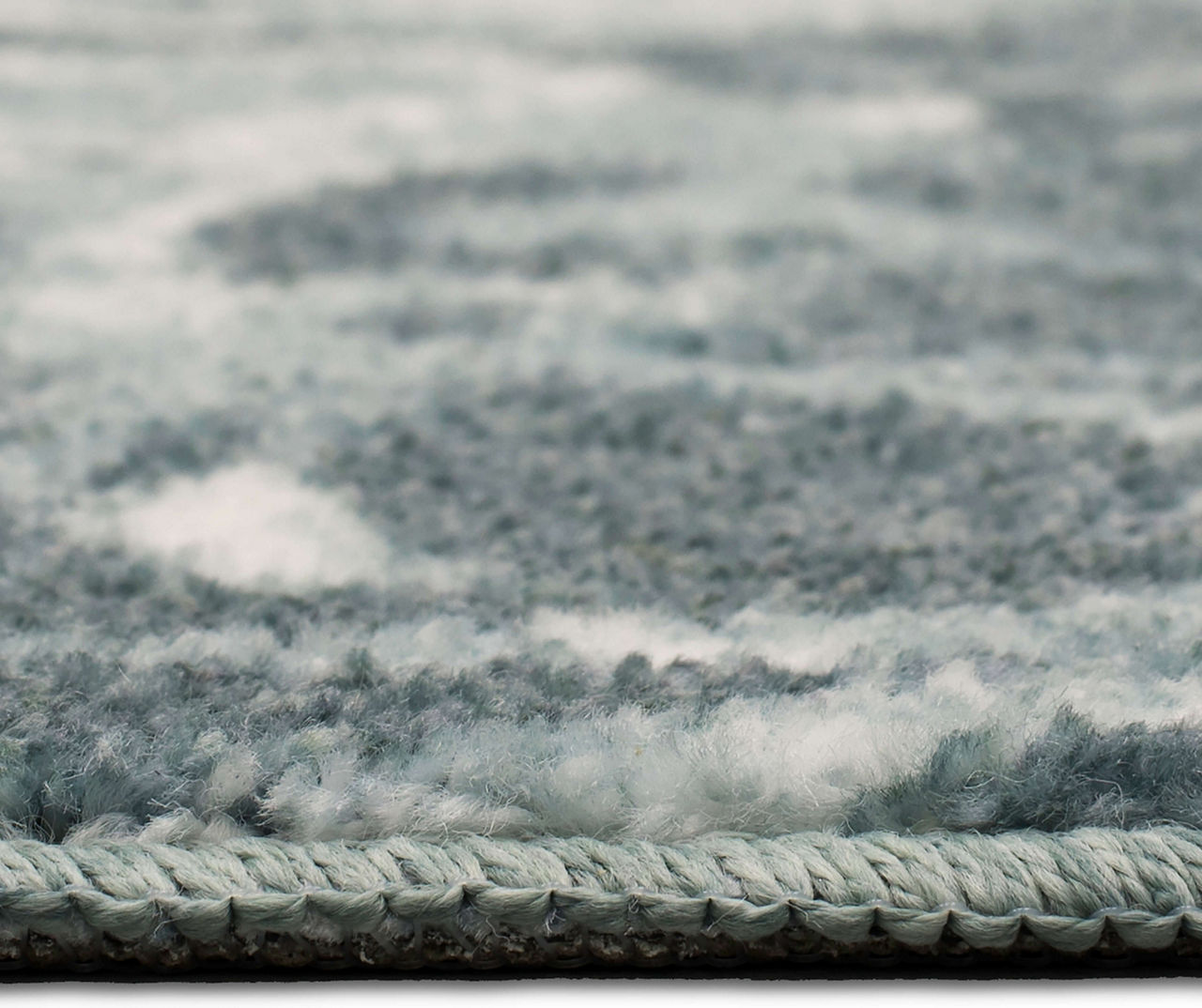 Radiance Gray & White Floral Accent Rug, (34" x 20")