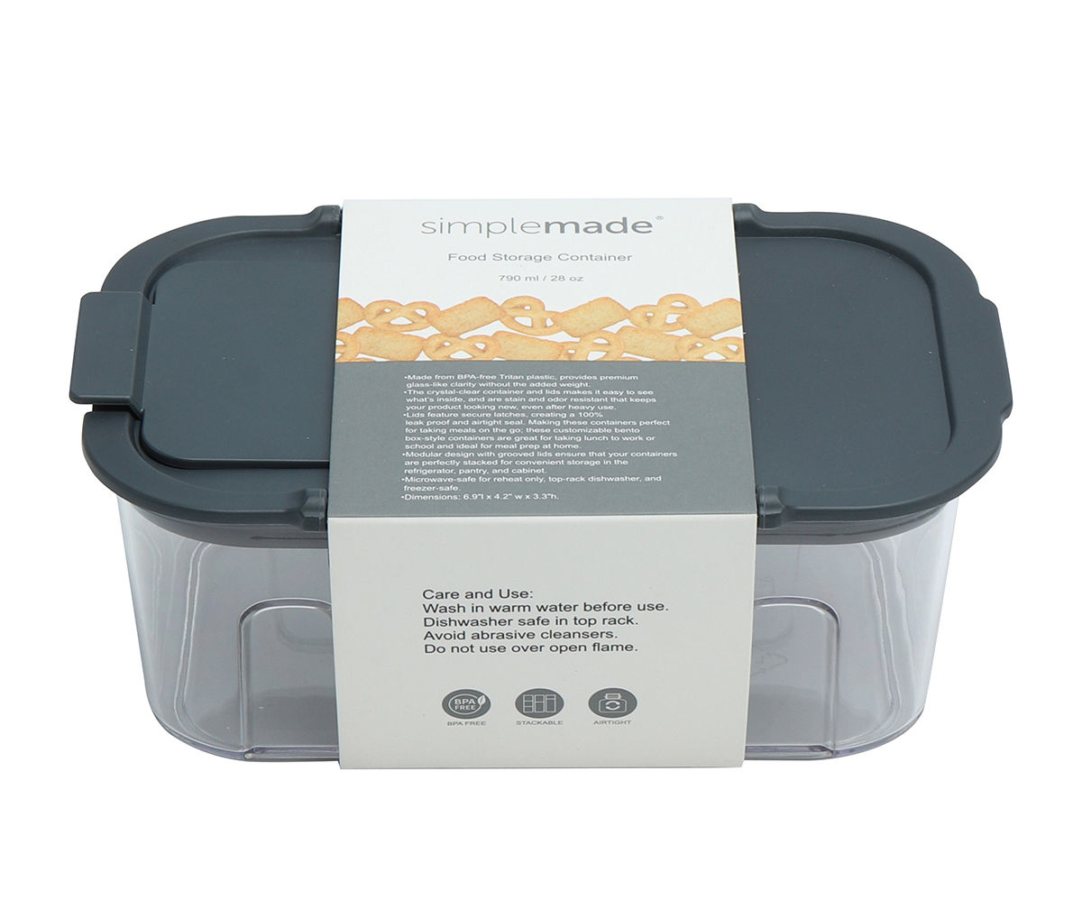 Enchante Gray Flip Top Food Storage Container, 28 Oz. Big Lots