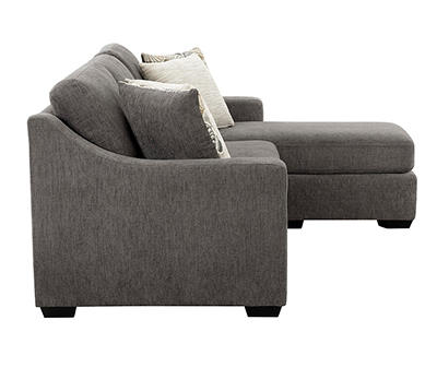 Gray Reversible Sofa Chaise