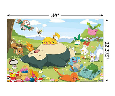 Pikachu & Friends Picnic Poster, (22.3" x 34")