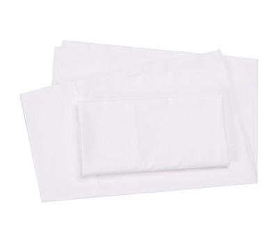 White Twin 3-Piece Sheet Set