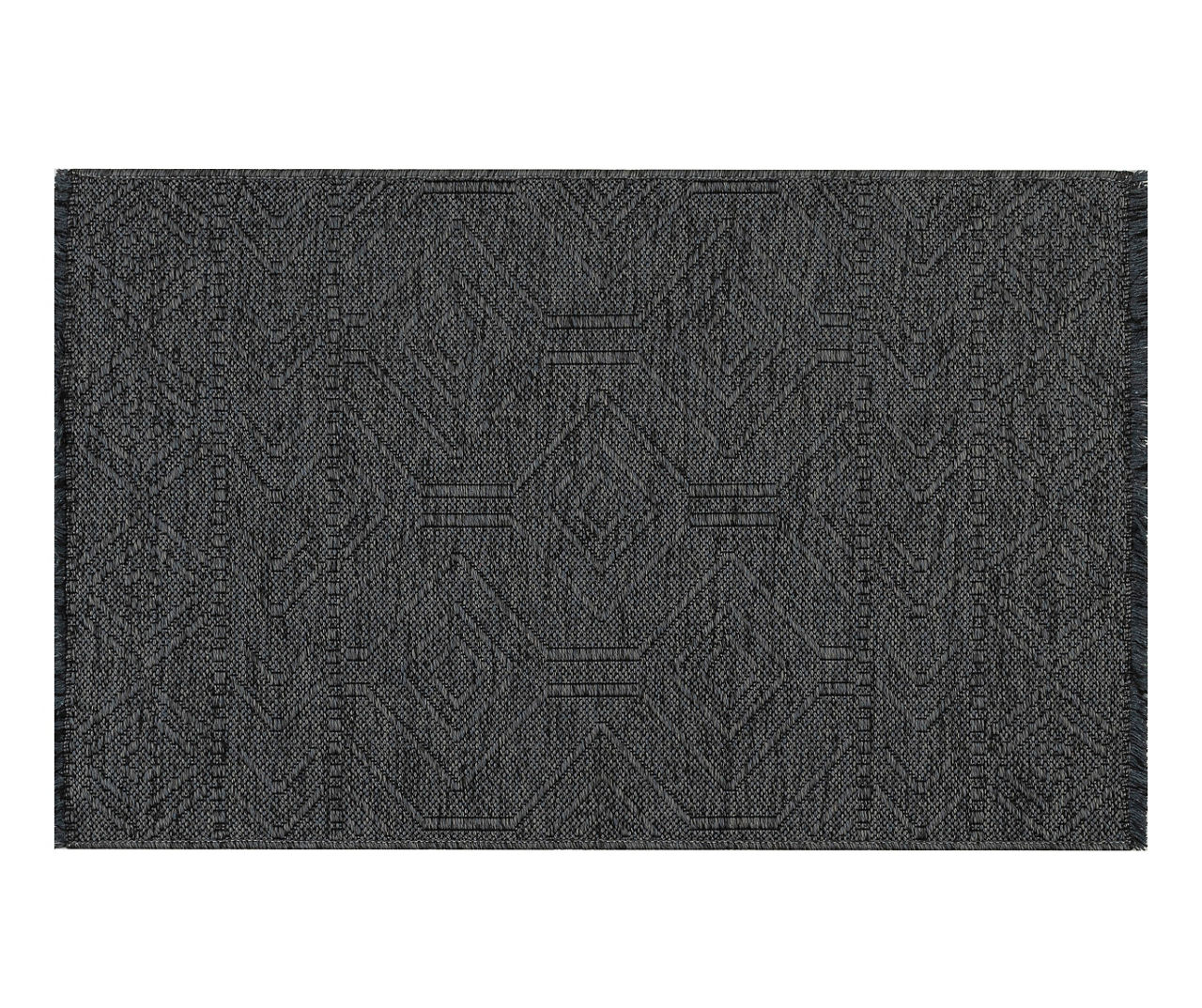 Ariana Ash Geometric Washable Area Rug, (2' x 3')