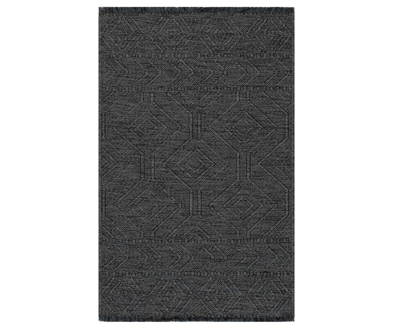 Ariana Ash Geometric Washable Area Rug, (2' x 3')