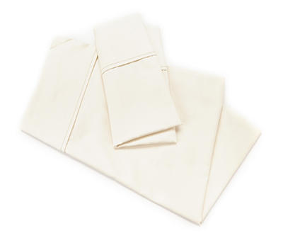 Whisper White 400-Thread Count Egyptian Cotton Queen 4-Piece Sheet Set