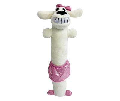 Ballerina Loofa Dog Toy, (12")