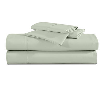 Green Lily 200-Thread Count King 4-Piece Cotton Sheet Set