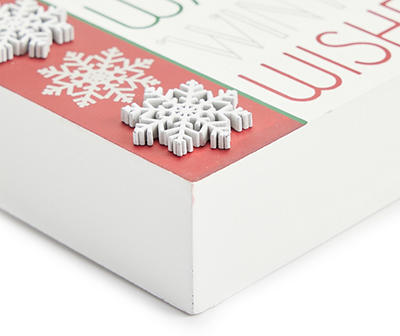 "Snowflake Kisses" Box Plaque