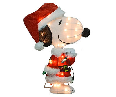 24" LED Santa Snoopy with Light String