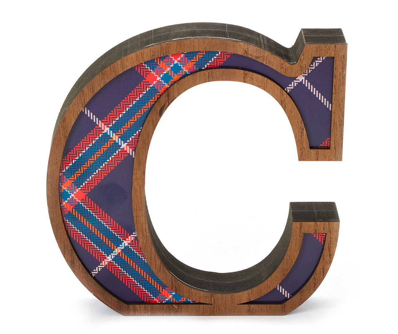Monogram Plaid Letter Tabletop Decor Big Lots