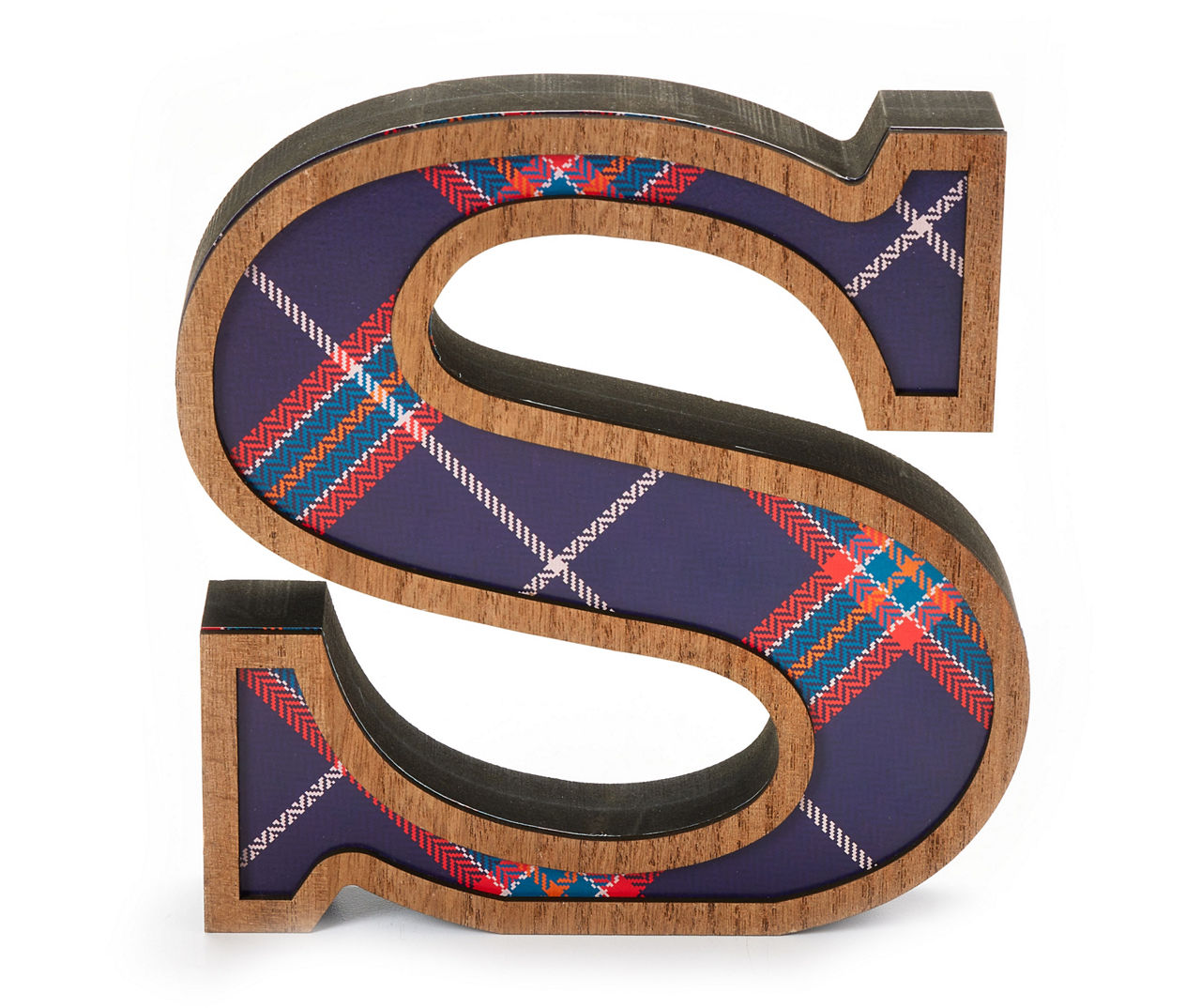 Monogram Plaid Letter Tabletop Decor Big Lots