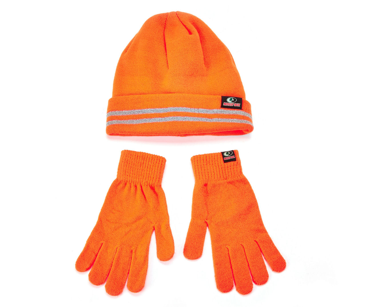 Mossy Oak Orange Blaze Stripe Beanie & Gloves Set | Big Lots