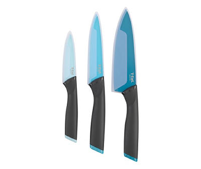 T-Fal Blue 3-Piece Utility Knife Set