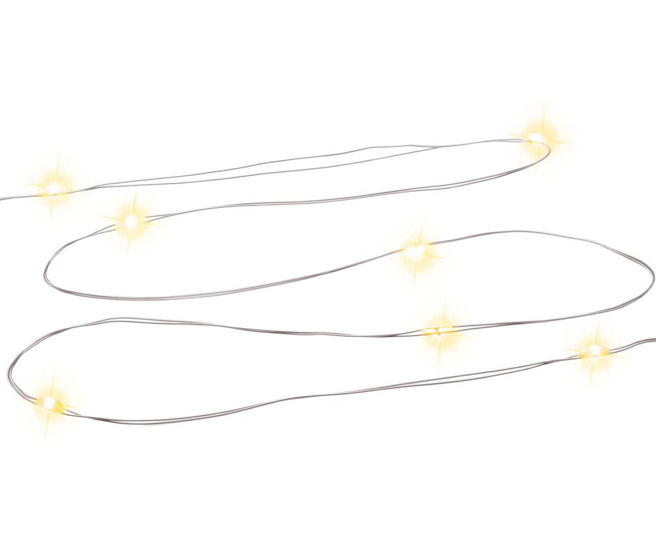 GlowUp Warm White LED Fairy Light Set, 90Lights Big Lots