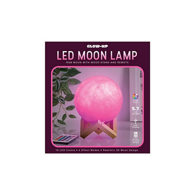 Glow-Up RGB LED Moon Lamp with Remote