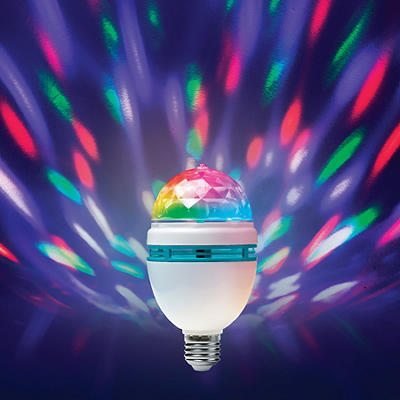 Glow-Up RGB Self-Rotating LED Party Bulb